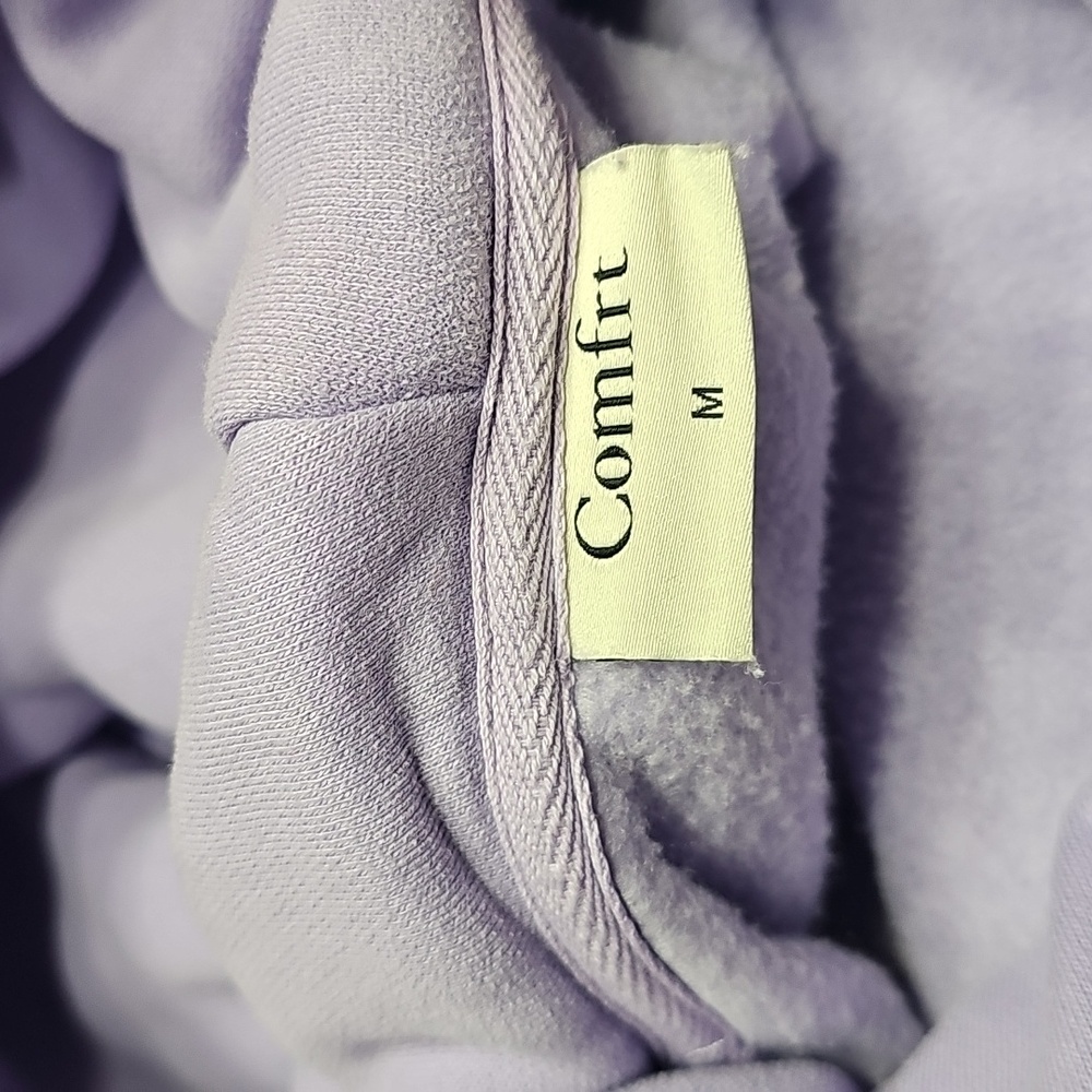 COMFRT Pastel Light Lavender Cozy Sweatshirt and Sweatpants Set - Picture 5 of 6